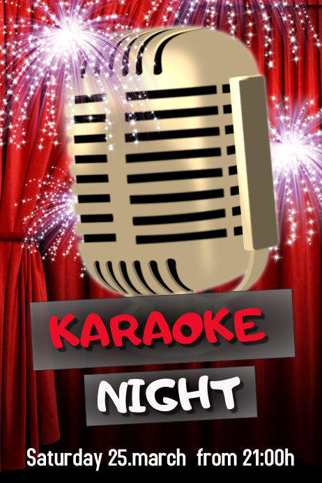 Karaoke Template | PosterMyWall
