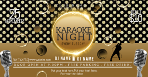 KARAOKE POSTERS Facebook Advertensie template