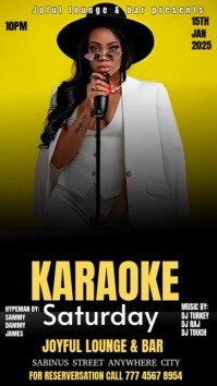 Karaoke Saturday Instagram Story template