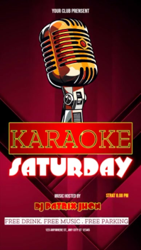 Karaoke Saturday instagram reel template