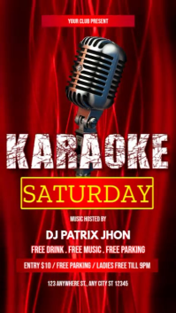 Karaoke Saturday instagram reel template