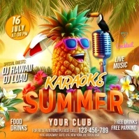 Karaoke Summer Kvadrat (1:1) template