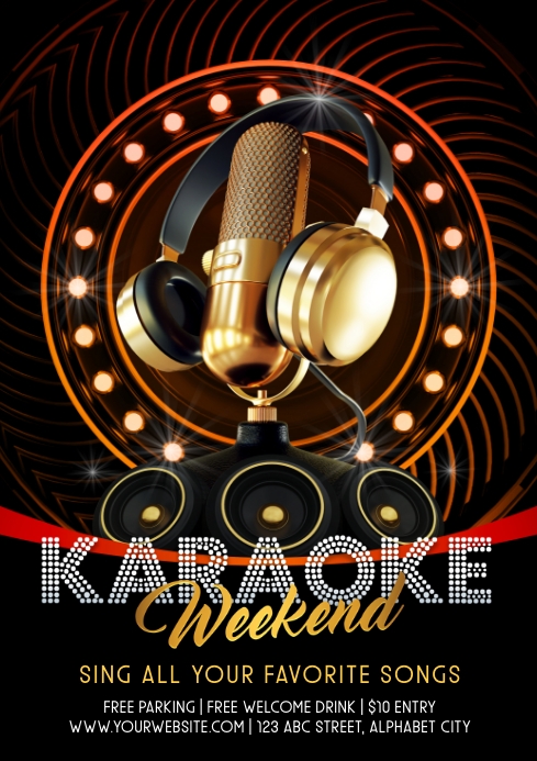 Karaoke Template PosterMyWall