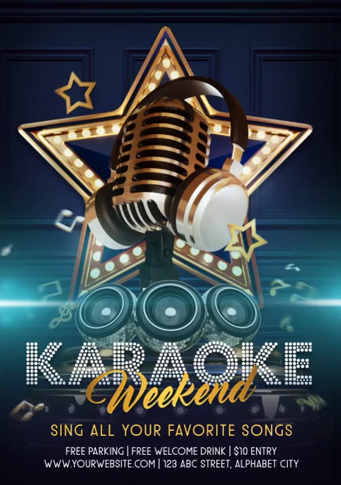 Karaoke Template PosterMyWall