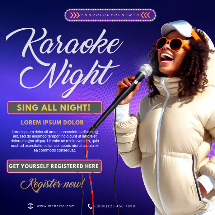KARAOKE TEMPLATE PosterMyWall KARAOKE TEMPLATE PosterMyWall