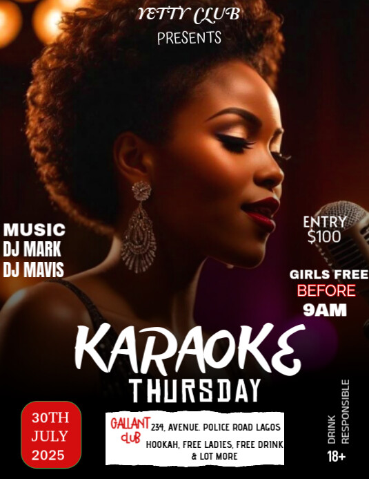 Karaoke Thursday Iflaya (Incwadi ye-US) template