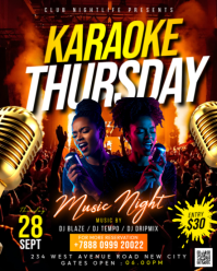 Nero Karaoke Night Instagram Portrait Template