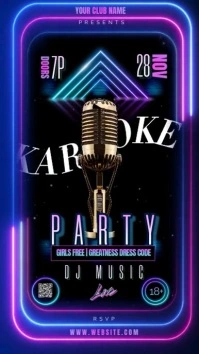 Karaoke TikTok Reel Video Template Pantalla Digital (9:16)