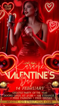 Karaoke Valentine's Day Instagram Story template