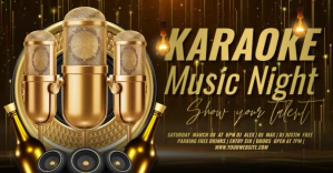 Karaoke video template Couverture d'événement Facebook