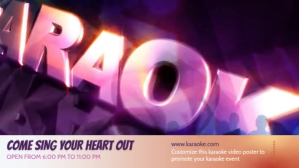 KARAOKE VIDEO TEMPLATE Digitalanzeige (16:9)