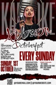 White Karaoke Event Iphosta Template