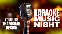 KARAOKE YOUTUBE THAMBNAIL Digital Display (16:9) template