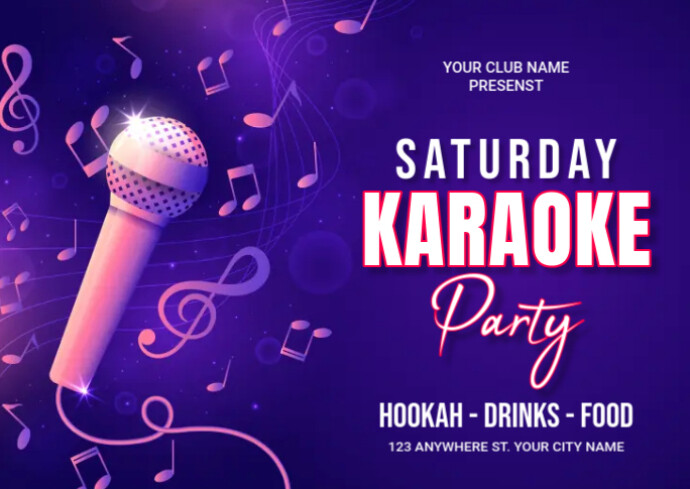 Karaoke11 Template PosterMyWall