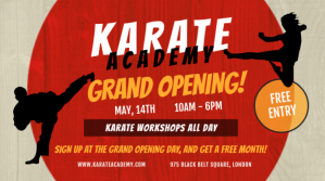 Karate Academy Grand Opening Digital Display Affichage numérique (16:9) template