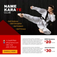 karate ad Square (1:1) template