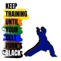 KARATE BLACK BELT Instagram Post template