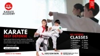 Karate Class Ad Facebook Cover Video (16:9) template
