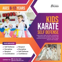 Karate Class Ad Template Cuadrado (1:1)