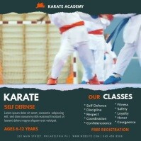 Karate Layout karate classes Template | PosterMyWall