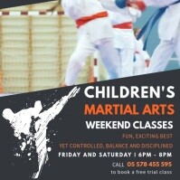Karate classes promotion banner Template | PosterMyWall