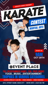 Karate Contest Ads Instagram Reel template