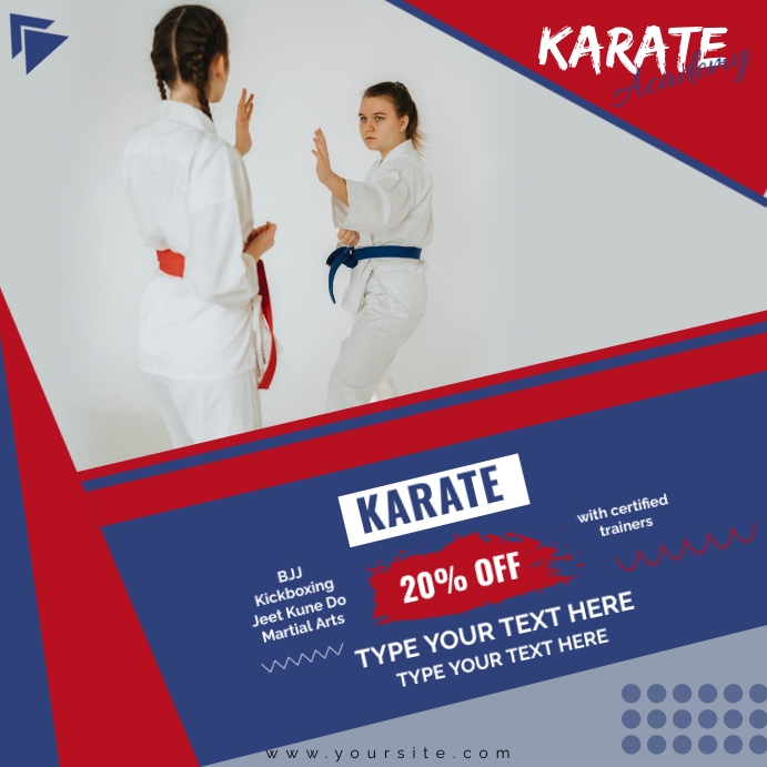 Karate Template PosterMyWall
