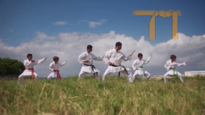 Azul Karate YouTube-thumbnail Template