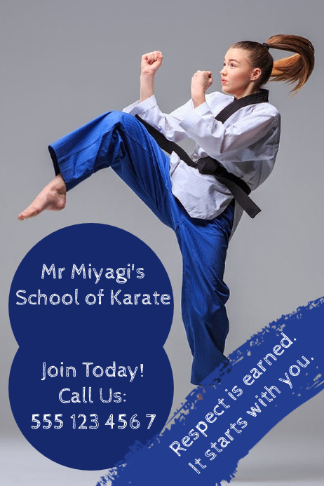 Karate Layout Karate Template | PosterMyWall