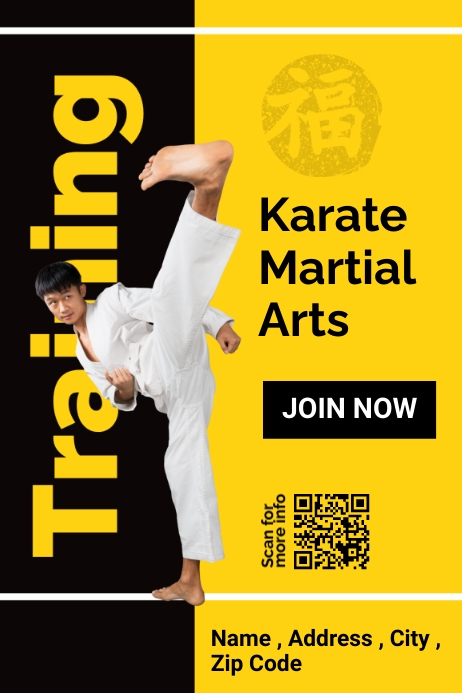 Karate Layout Karate Template | PosterMyWall