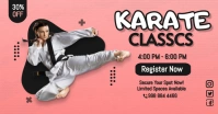Karate facebook Poster Design Template