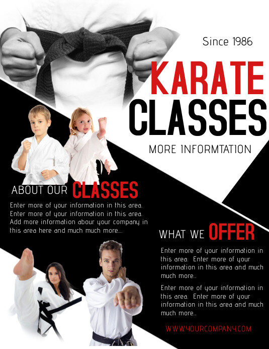 KARATE Template PosterMyWall