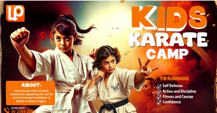 Karate Kids Classes Facebook Gedeelde Prent template