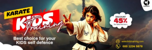 Karate Kids Training Twitter-header template