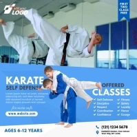 Karate Lessons Ad Wpis na Instagrama template