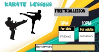 Karate lessons Facebook Ad template