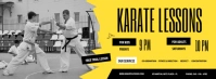 Karate Lessons Facebook Cover Photo template