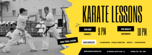 Karate Lessons Facebook Cover Photo template