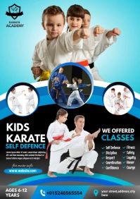 karate poster A4 template