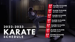 Karate Schedule Template Digital Display (16:9)