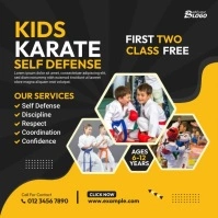 Karate Taekwondo Class Instagram Post Instagram-Beitrag template