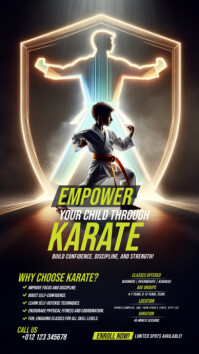 Karate Training Ad Template Instagram Story