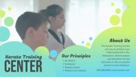 Karate Training Center Digital Display Video Facebook 封面视频 (16:9) template