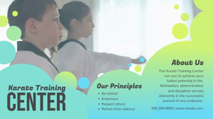 Karate Training Center Digital Display Video Facebook-covervideo (16:9) template