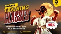 Karate Training Classes Banner Post di Twitter template