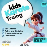 Karate Training Program Instagram Post template