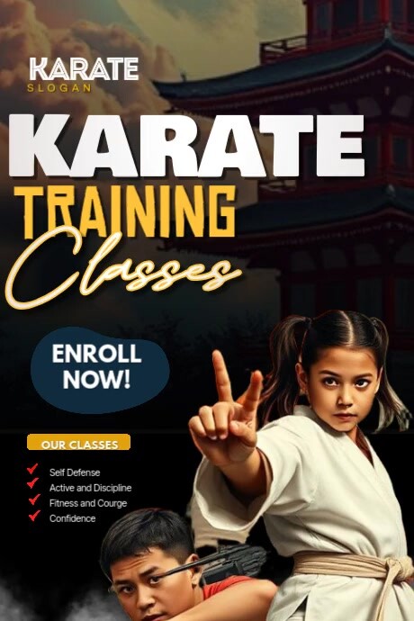 Karate Programming Karate Training Program Template | PosterMyWall