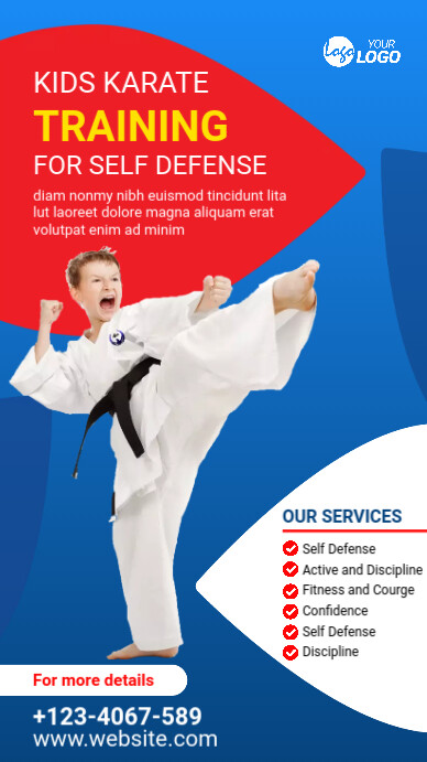 Karate Sample Script Copy of Karate Training Template | PosterMyWall