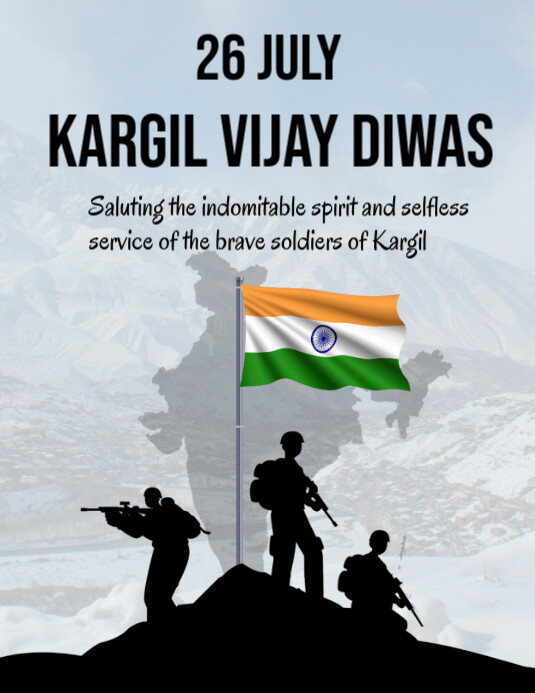 Kargil Vijay devas template 2025 Flyer (US-Letter)