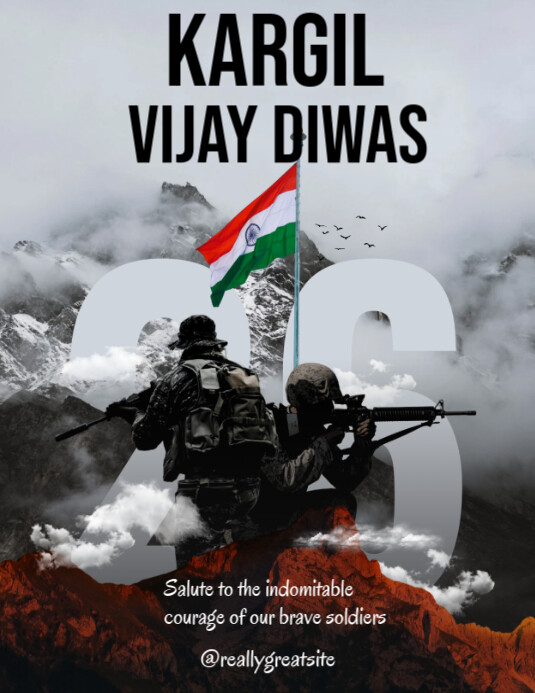 Kargil Vijay devas template 2025 Flyer (US-Letter)